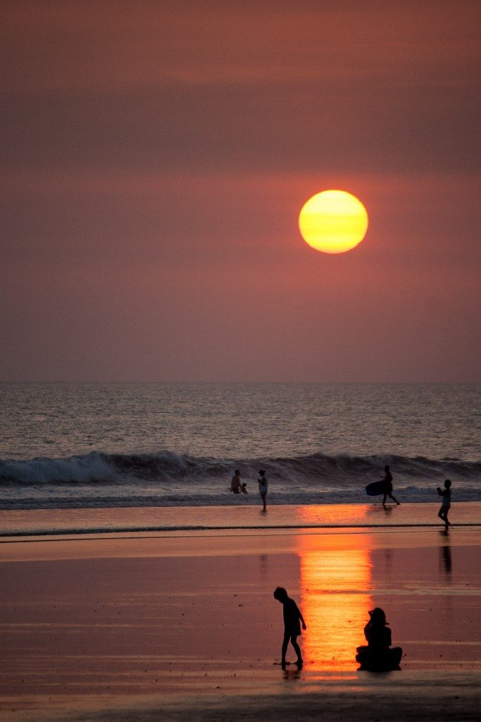 sunset in Villa Kubu, Seminyak, Bali