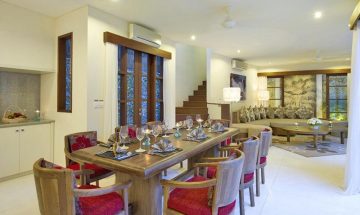 Villa Kubu Deluxe Two Bedroom Dining Seminyak Bali