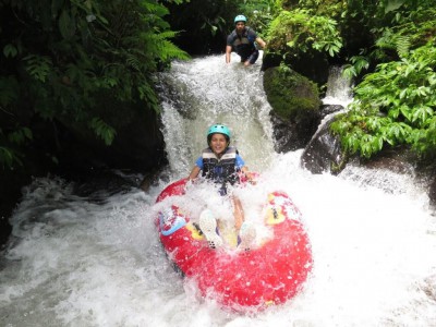 tubing activities at Seminyak, Bali