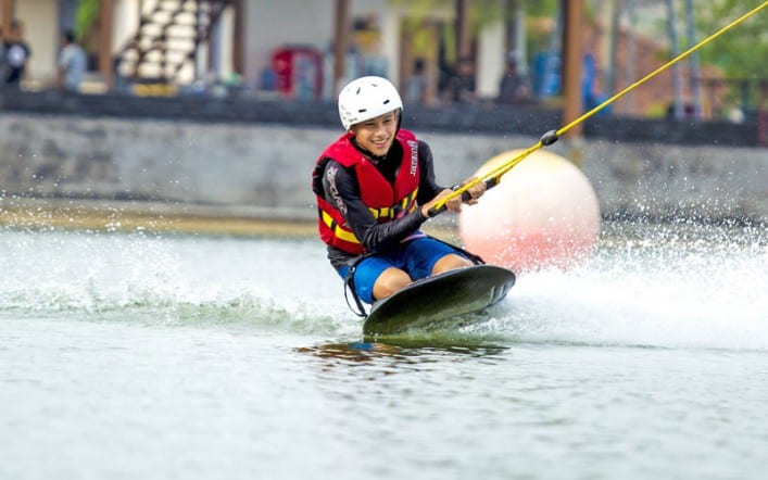 wakeboarding at near Sanur, Bali